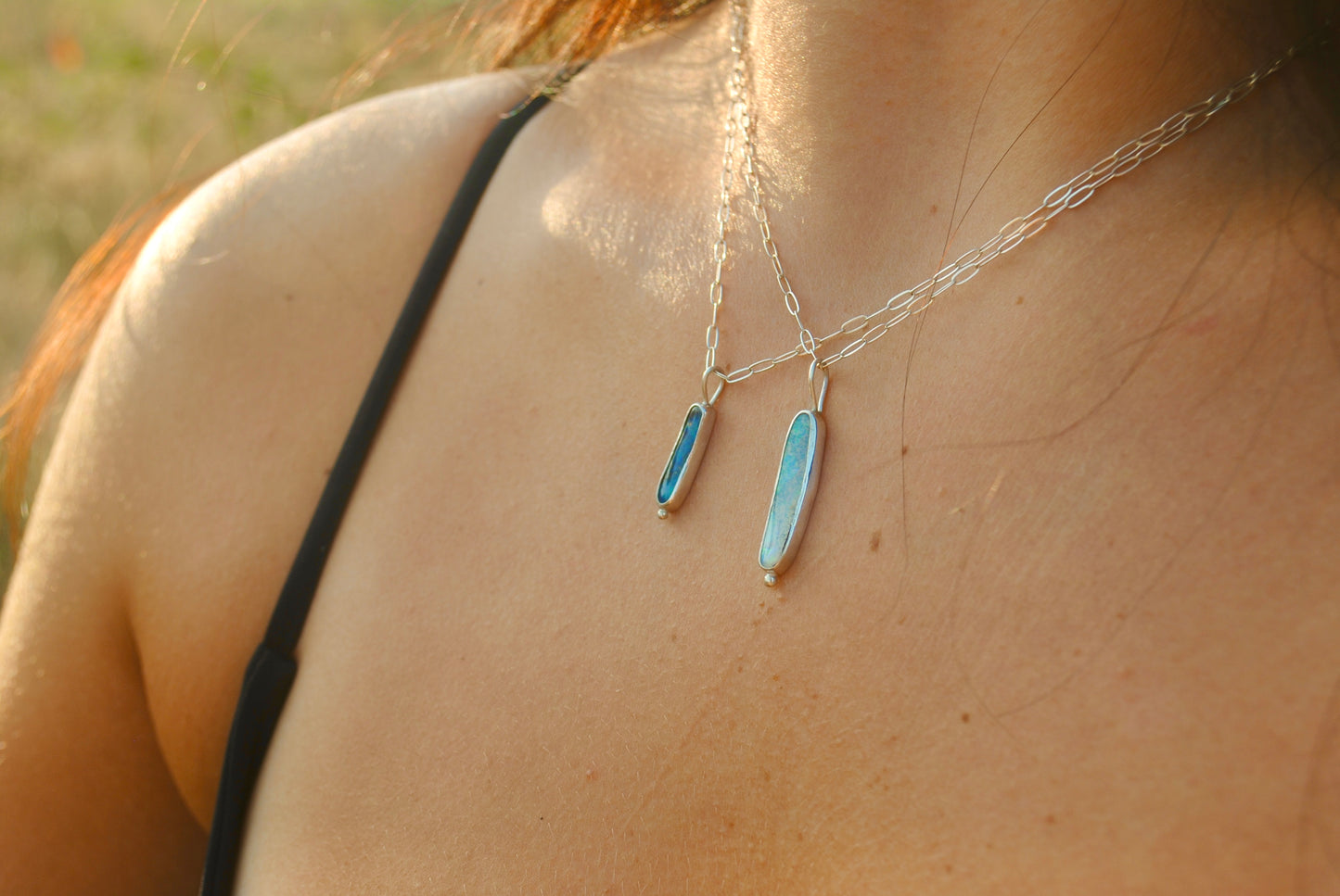 Boulder Opal Pendant II | Silver