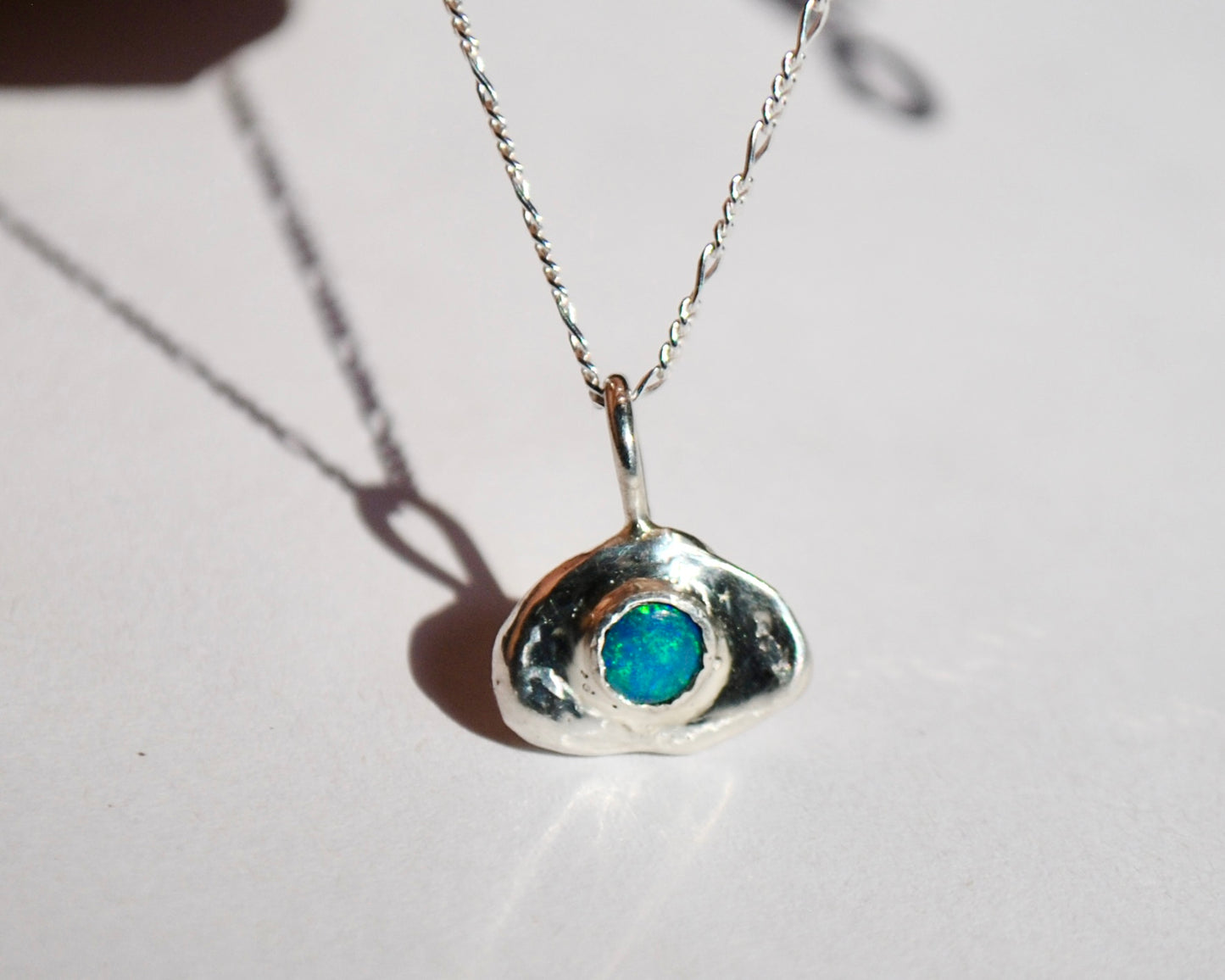 Pebble Pendant X | Silver