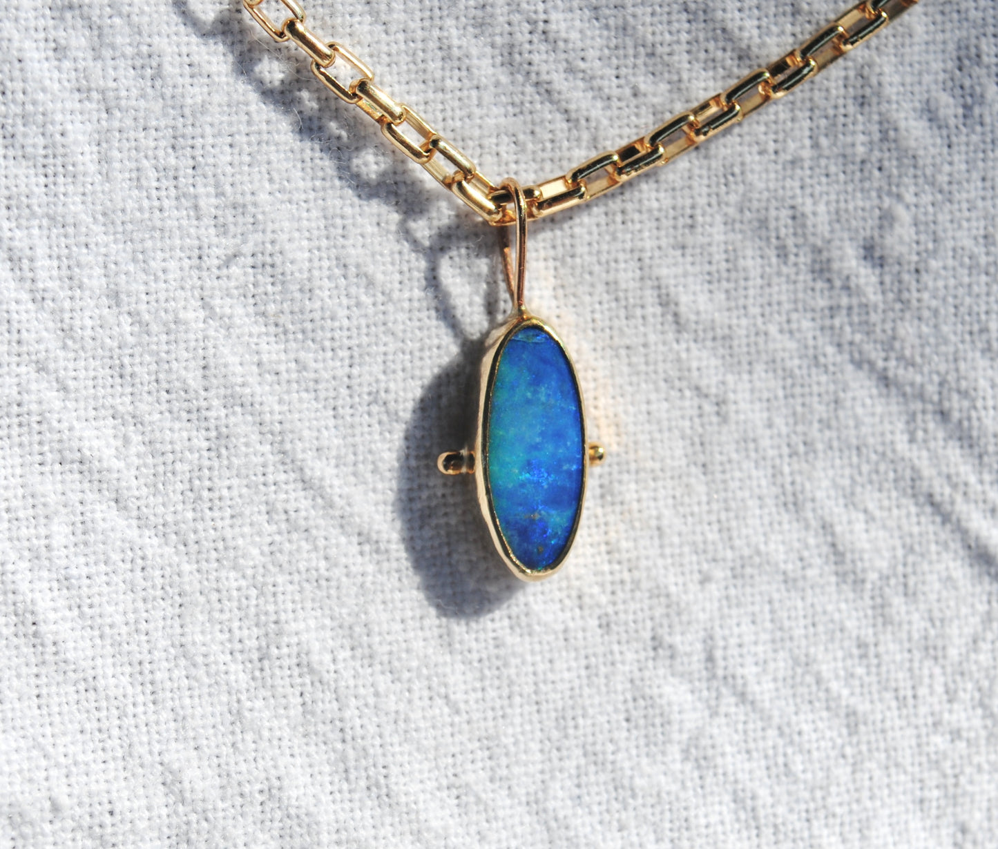 Opal Pendant | Golden
