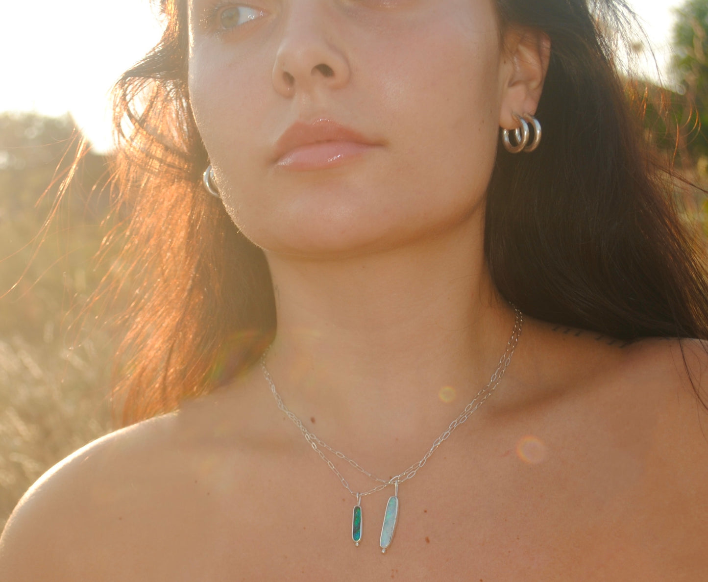 Boulder Opal Pendant II | Silver
