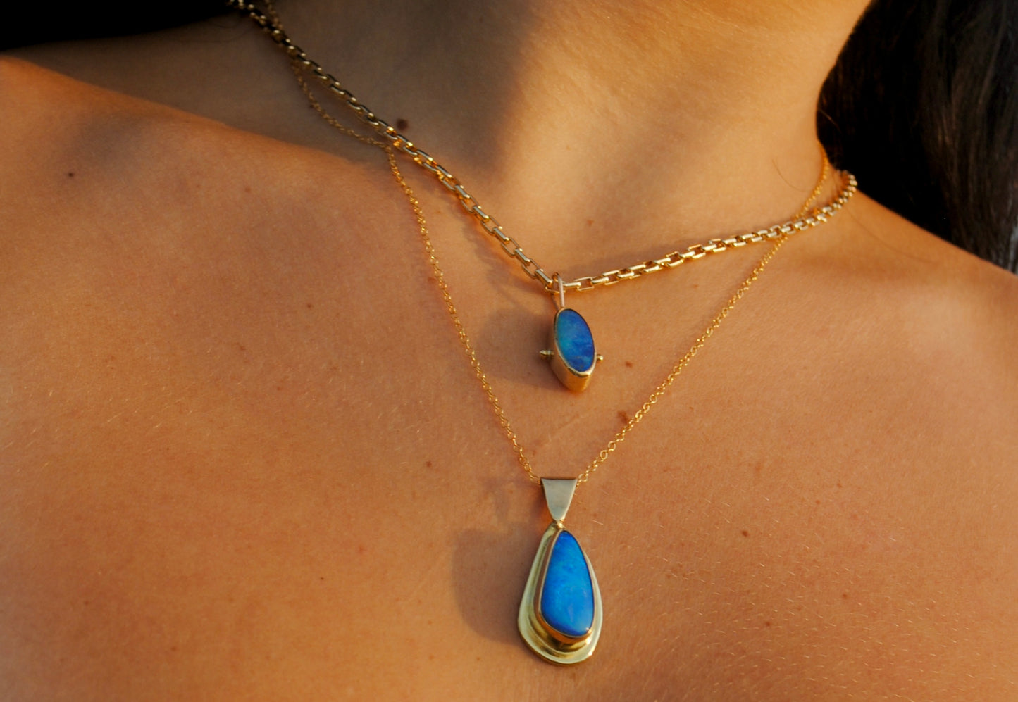Opal Pendant | Golden