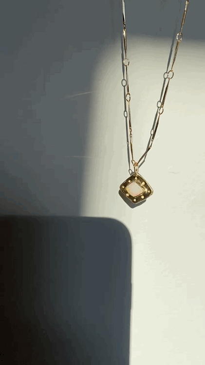 Opal Pendant | Golden