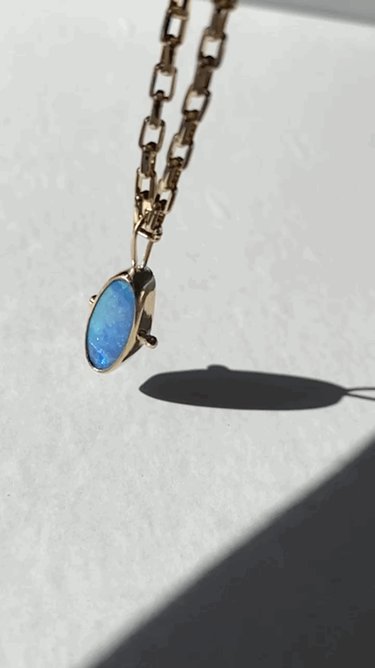 Opal Pendant | Golden
