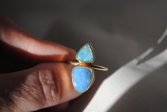 Double Opal Ring | Size 7.5