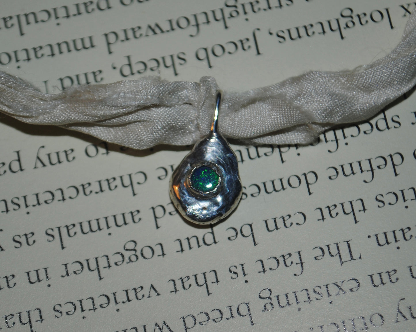 Pebble Pendant IX | Silver