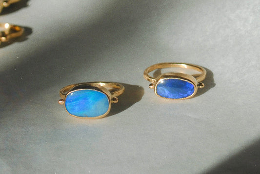 DEEP BLUE OPAL PORTAL RINGS